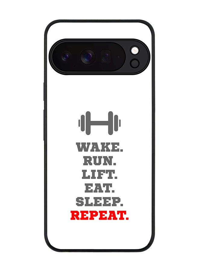 For Google Pixel 10 Pro XL Case,Slim fit Camera Protection, Shockproof Thin Phone cover  - Routine (White)